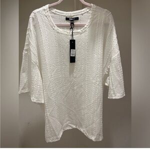 Fashion Nova White Men's Dress Shirt